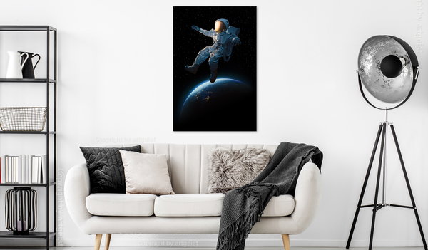 Kunstdruck auf Leinwand 'Cosmic Walk Vertical'