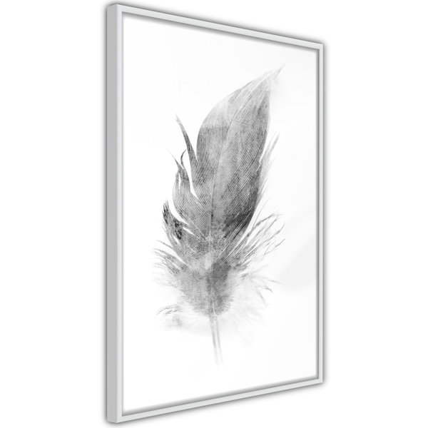 Poster 'Lost Feather (Grey)'