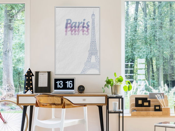 Poster 'Pastel Paris'