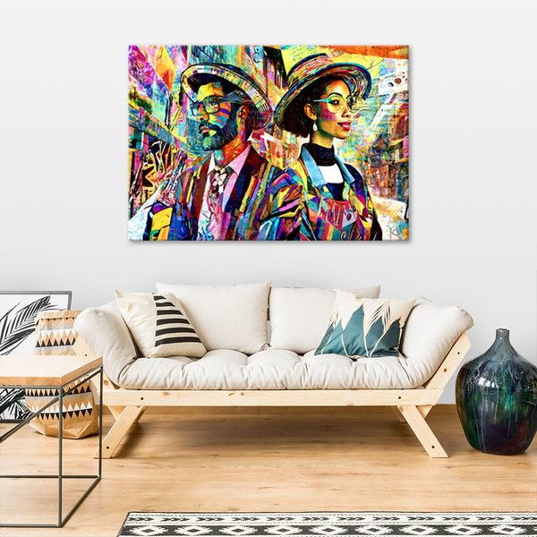 Kunstdruck auf Leinwand 'Urban Awakening in Color 6'