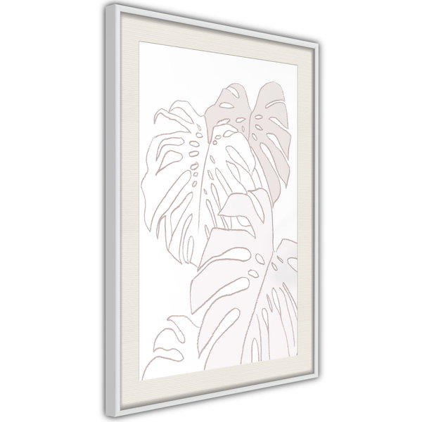 Poster 'Beige Leaves'