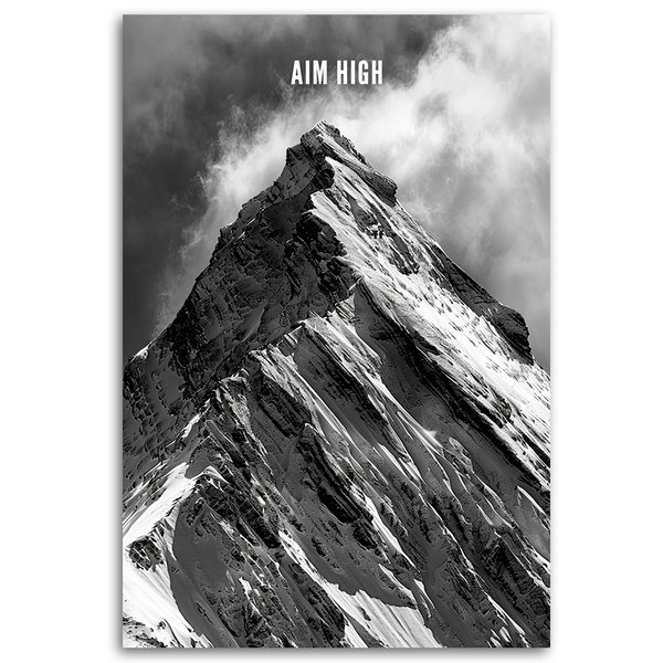 Kunstdruck auf Leinwand 'Aim High'