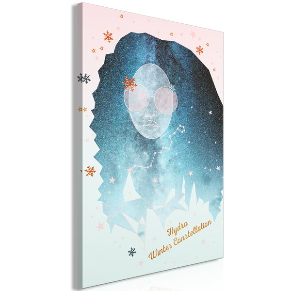 Cuadro impreso sobre lienzo 'Hydra Winter Constellation Vertical'