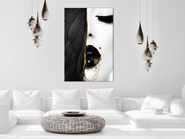 Kunstdruck auf Leinwand 'Angel's Look Vertical'