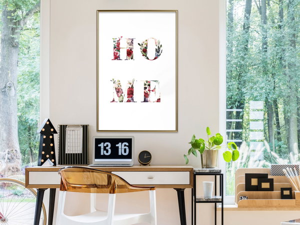 Poster 'Home in Flowers'