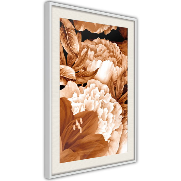 Poster 'Peonies in Sepia'