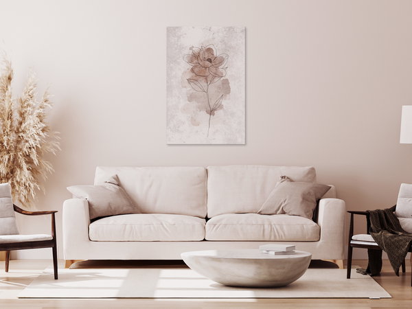 Kunstdruck auf Leinwand 'Flower of Joy Vertical'
