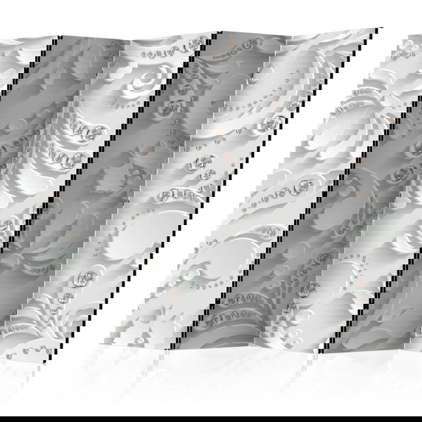 Paravent 'Flowers in Crystals II'