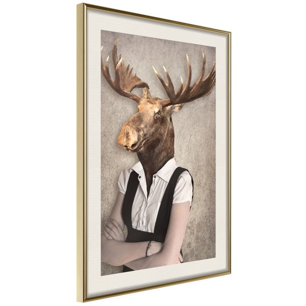Poster 'Brainy Moose'