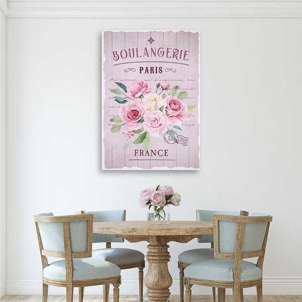 Kunstdruck auf Leinwand 'Boulangerie'