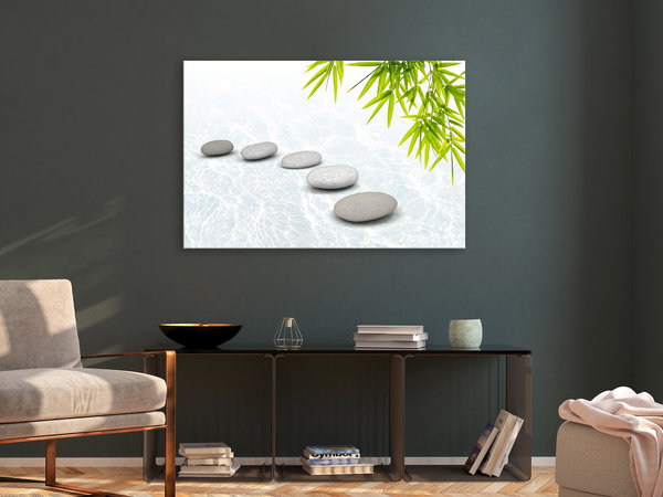 Kunstdruck auf Leinwand 'Stone Peace Wide'