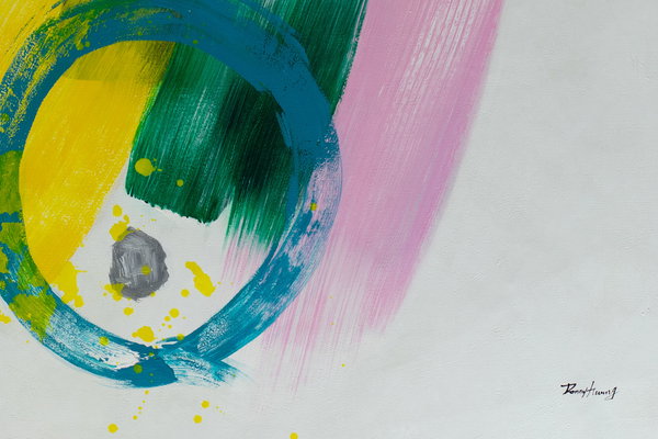 Großzügig aufgetragene Farben