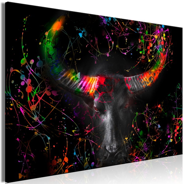 Impression sur toile 'Enraged Bull Vertical - Second Variant'