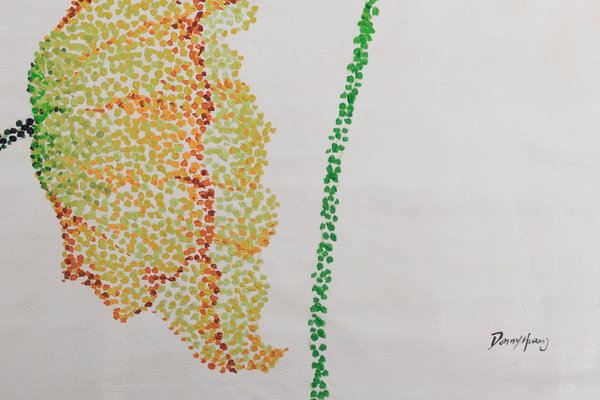 Großzügig aufgetragene Farben