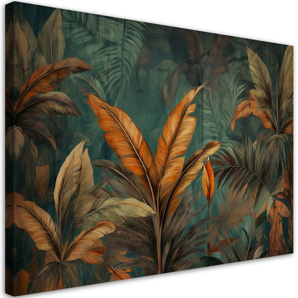 Kunstdruck auf Leinwand 'Autumn Jungle Foliage 2'