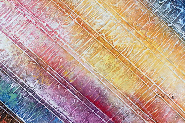 Großzügig aufgetragene Farben