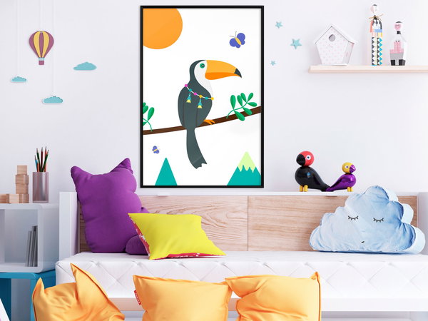 Poster 'Toucan And Butterflies'