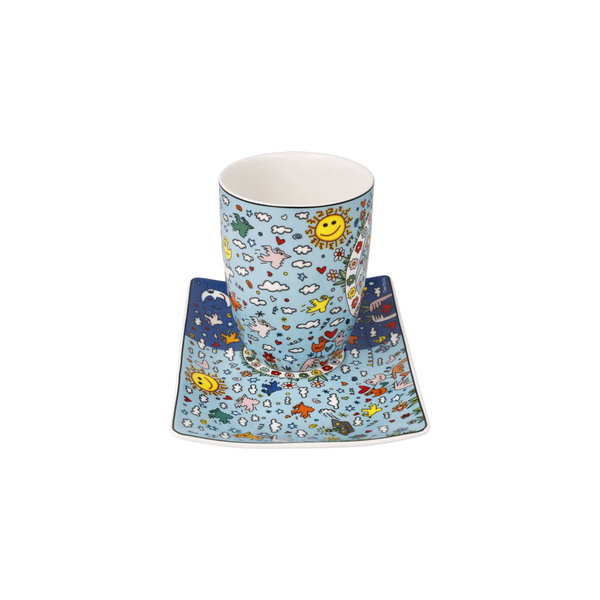 Goebel Becher mit Untertasse 'Give Peace a Chance'