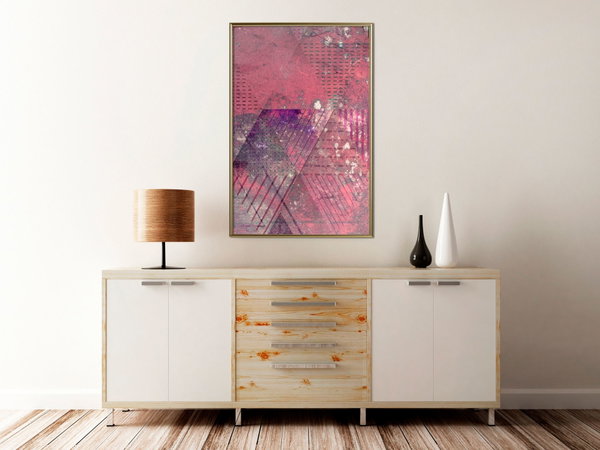 Poster 'Pink Patchwork III'