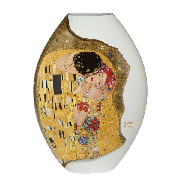 Porcelain vase 'All One Together 2' by Gustav Klimt 23x46x34 cm