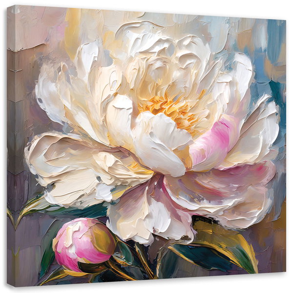 Stampa su tela 'Flourishing Peony'