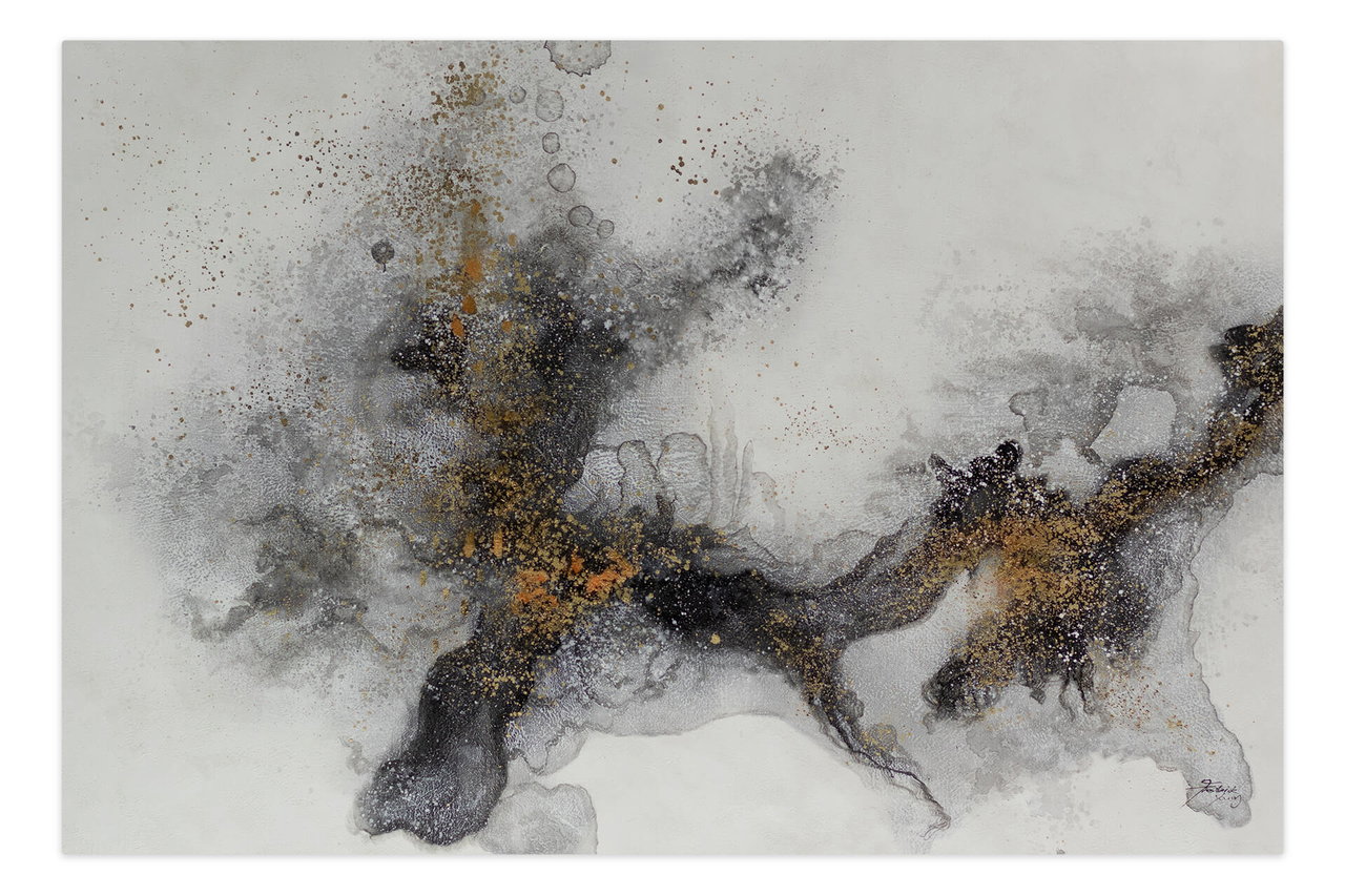 Schilderij 'Awakening Night' | Handgeschilderd unicum 180x120cm in de ruimte.