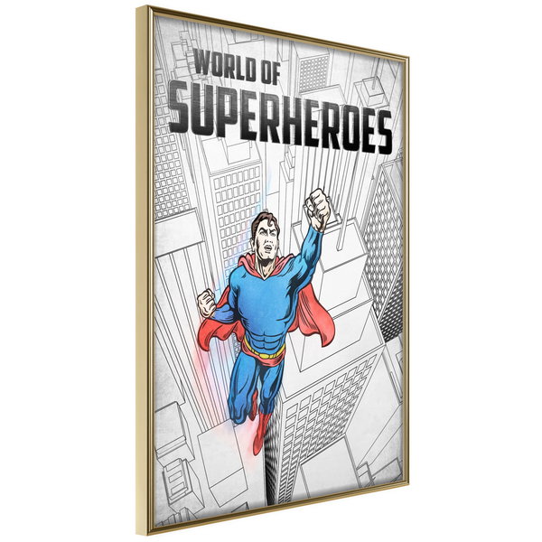 Poster 'World of Superheroes'