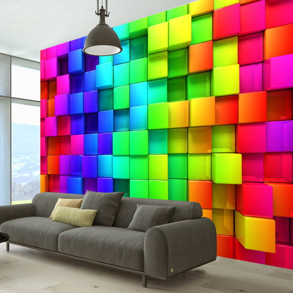 Tapeta 'Colourful Cubes'