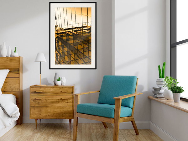 Poster 'Steel and Glass (Yellow)'