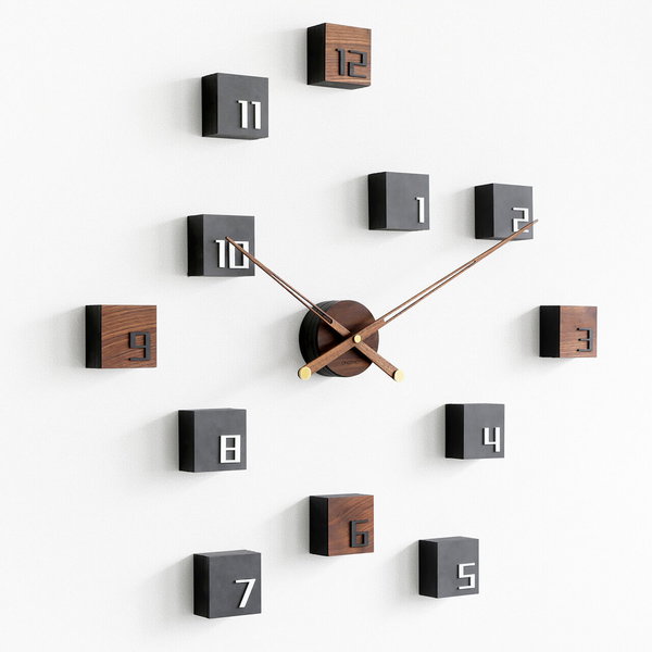 Minimalistische Wanduhr