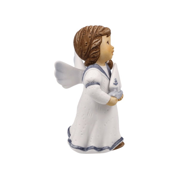 Porzellan Figur 'Schiff Ahoi' von Julia E. Limpke 4,5x8,5x4cm