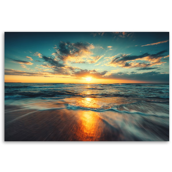 Kunstdruck auf Leinwand 'Sea Blaze'