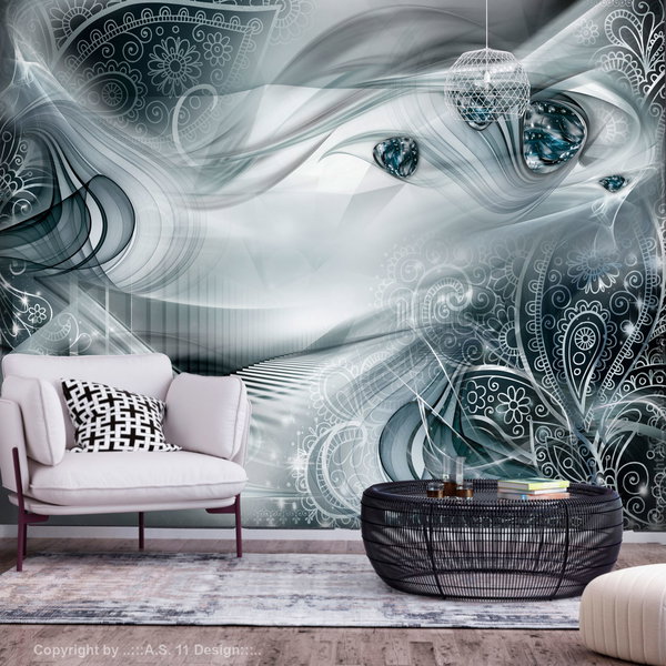 Samoprzylepna tapeta 'Autumn Evenings (Turquoise)'