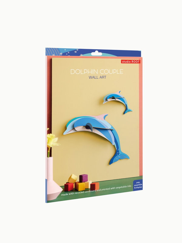 Wanddeko Papier 'Dolphin Couple'