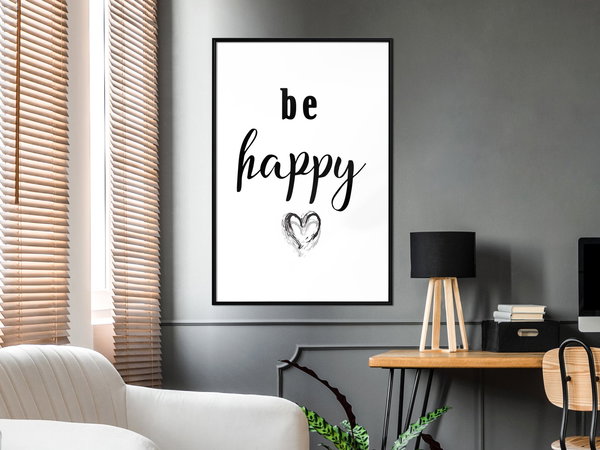 Poster 'Be Happy'