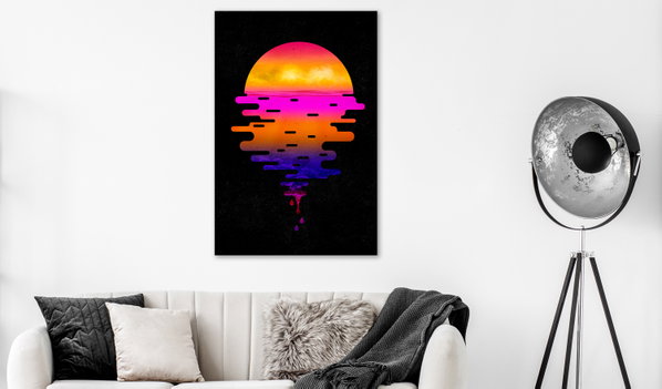 Kunstdruck auf Leinwand 'Ocean Reflections Vertical'