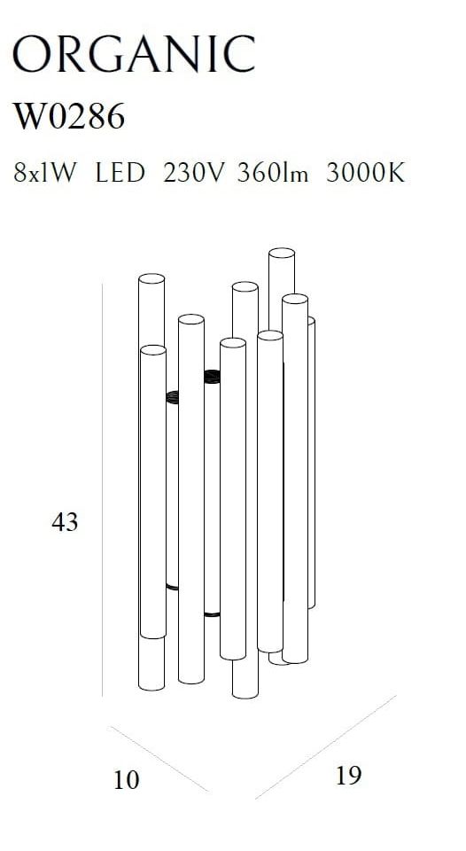 Wandleuchte 'Organic 1'
