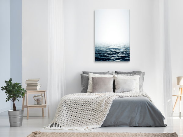 Kunstdruck auf Leinwand 'Ocean Water Vertical'