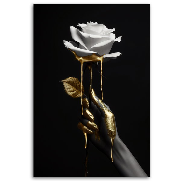 Kunstdruck auf Leinwand 'Golden Elegance 6'