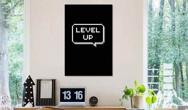 Kunstdruck auf Leinwand 'Level Up Vertical'