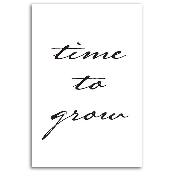 Kunstdruck auf Leinwand 'Time to Grow'