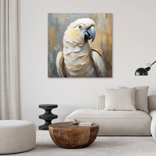 Kunstdruck auf Leinwand 'Cockatoo Portrait'