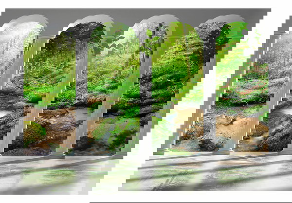 Papel pintado autoadhesivo 'Green View'