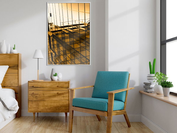 Poster 'Steel and Glass (Yellow)'