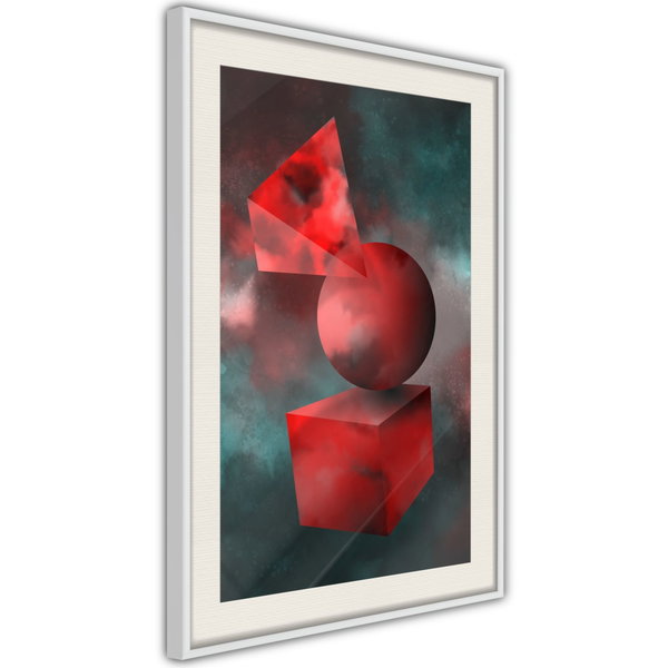 Poster 'Red Solid Figures'