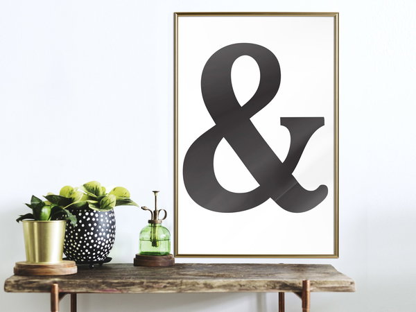 Poster 'Ampersand (Black)'