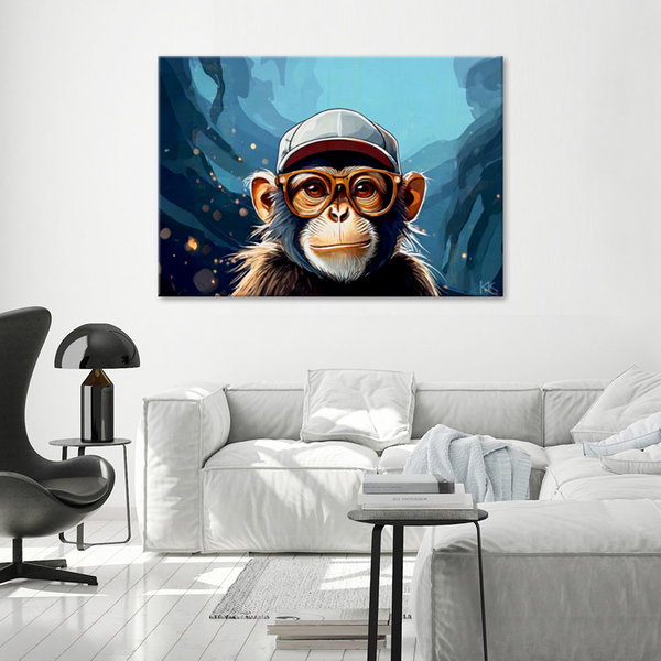 Canvas Print 'Geeky Gorilla'