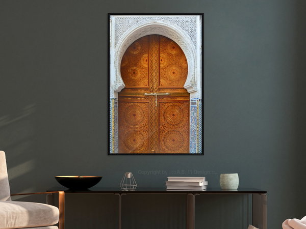 Poster 'Closed Passage (Brown)'