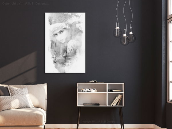 Kunstdruck auf Leinwand 'Ethnic Look Vertical'