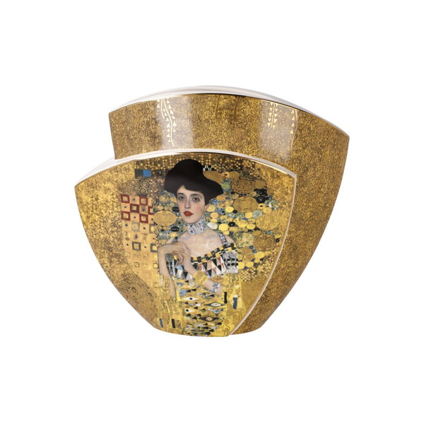 Porzellan Vase 'Golden Affection' von Gustav Klimt 10x20x22cm